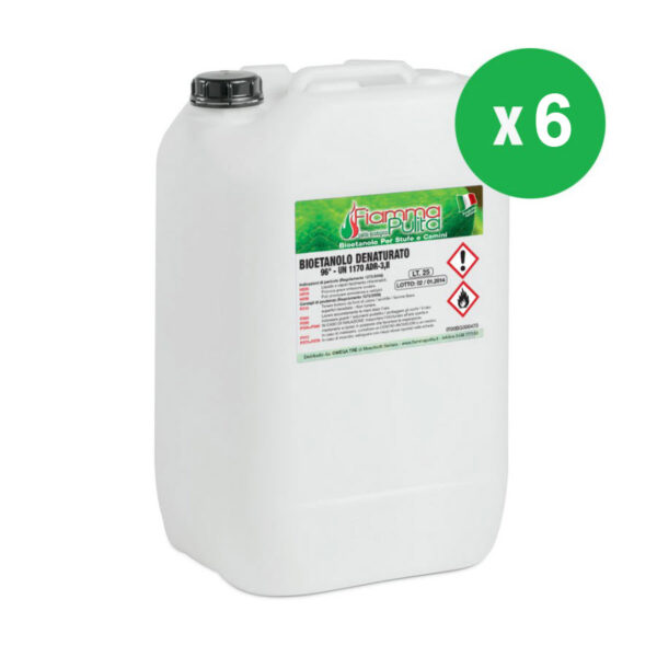 6 taniche bioetanolo 25 litri 6 taniche bioetanolo 25 litri